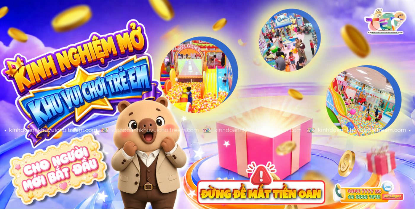 Banner Kinh nghiệm mở khu vui chơi trẻ em