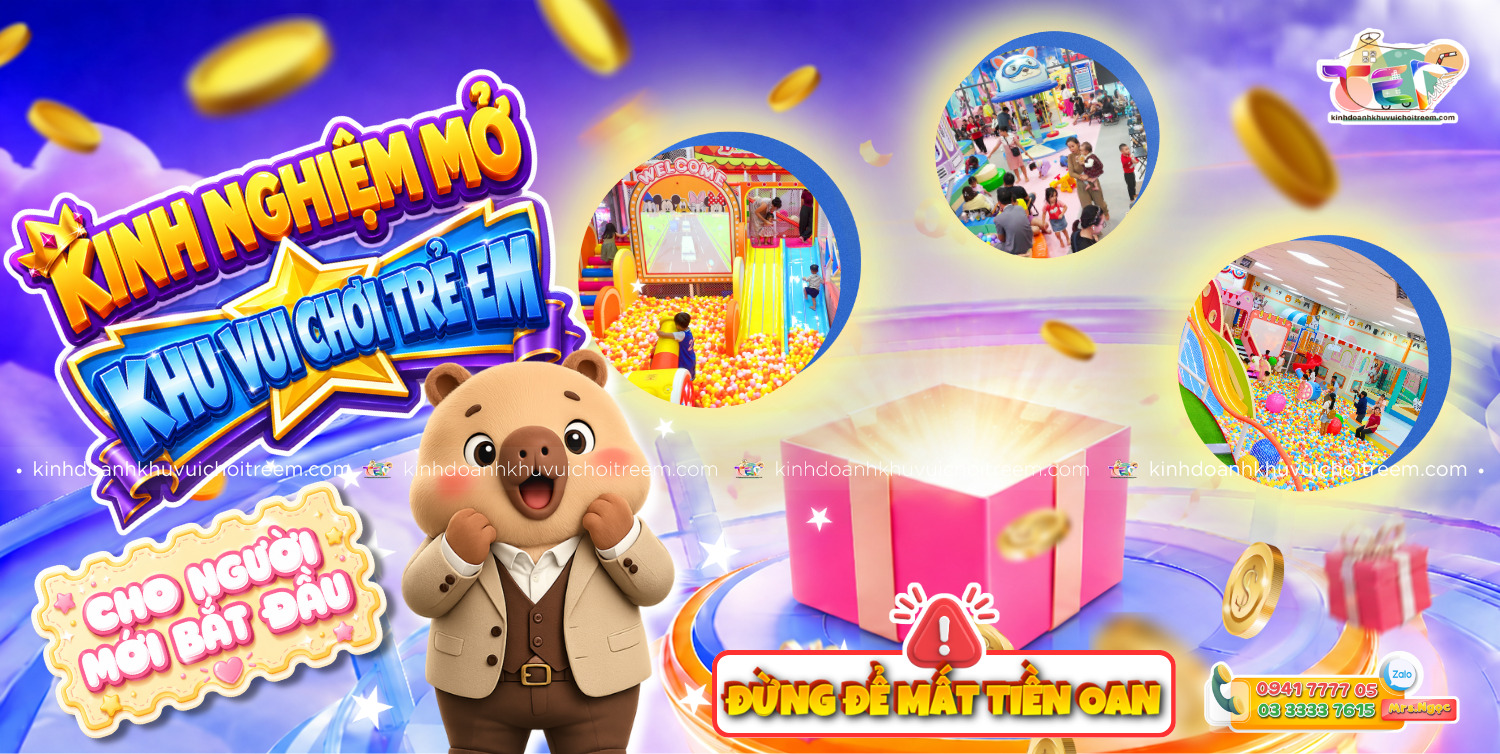 Banner Kinh nghiệm mở khu vui chơi trẻ em