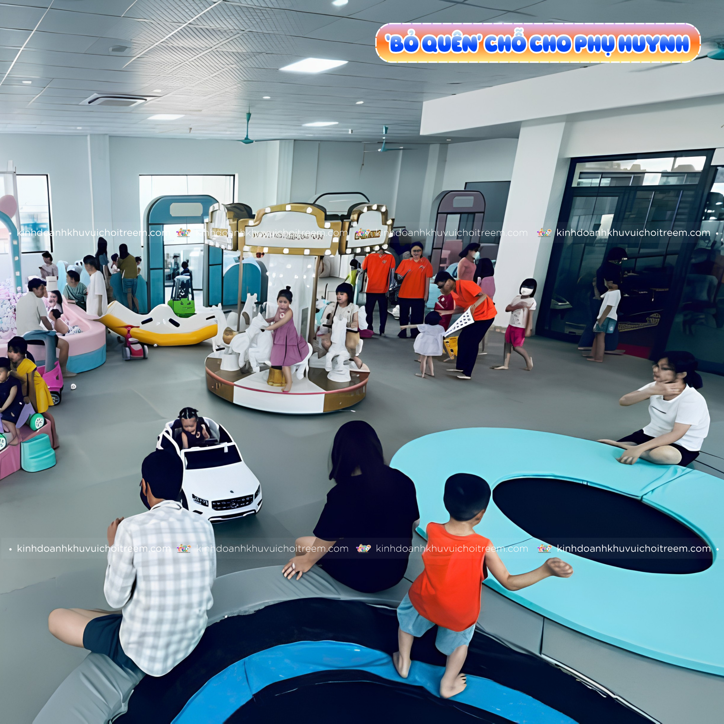 "Bỏ quên" phụ huynh khi làm khu vui chơi trẻ em