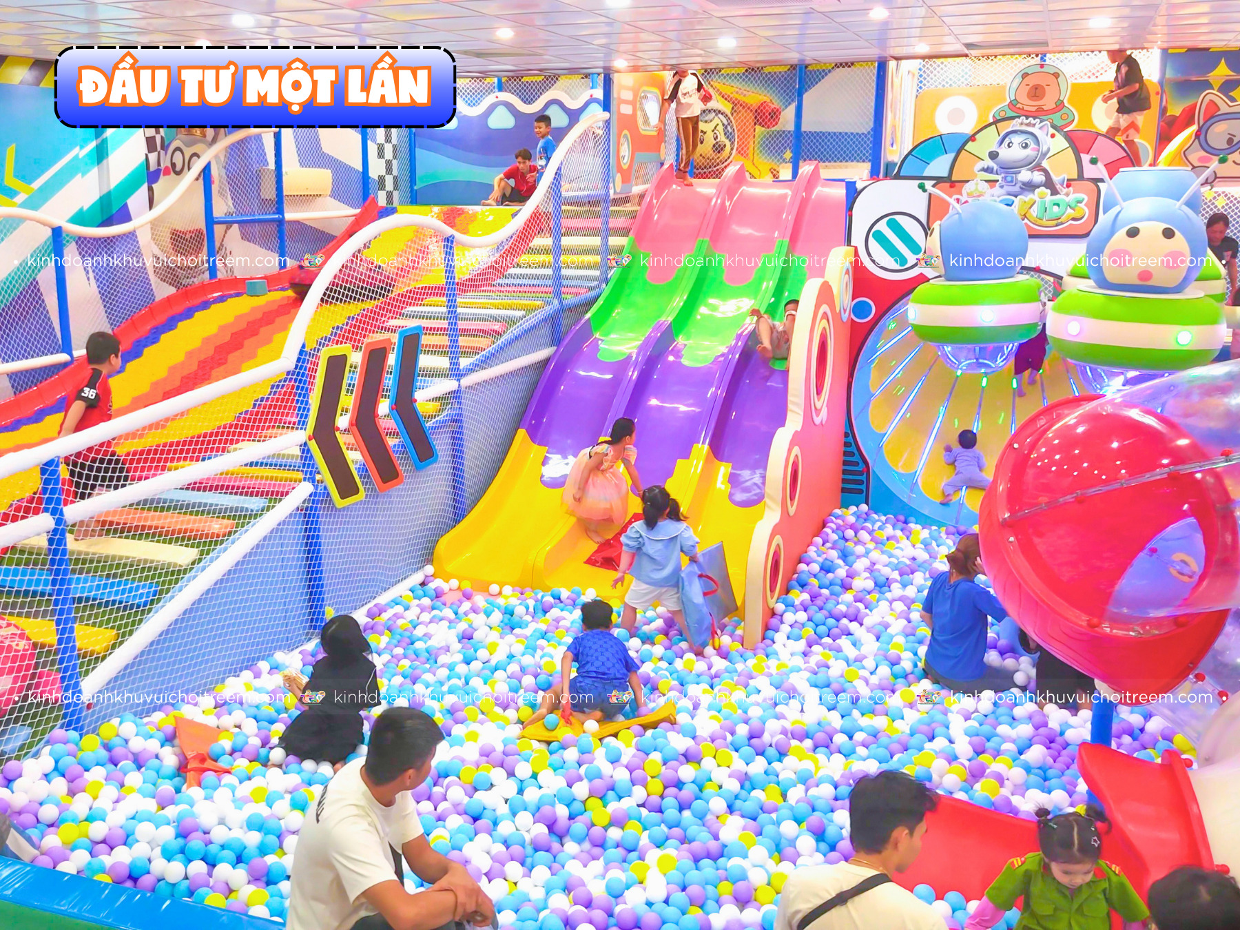 Đầu tư khu vui chơi trẻ em xuống tiền một lần
