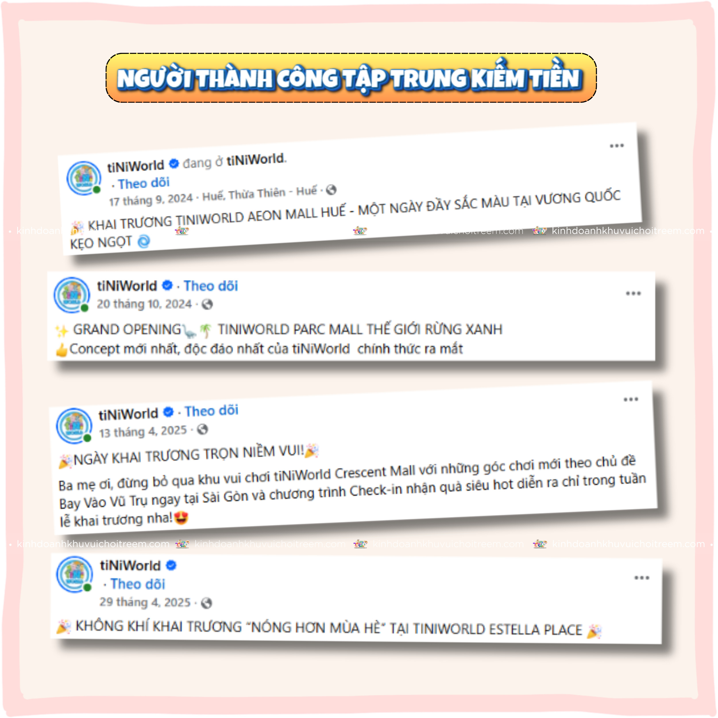 Kinh doanh khu vui chơi nhiều chi nhánh của "người im lặng"