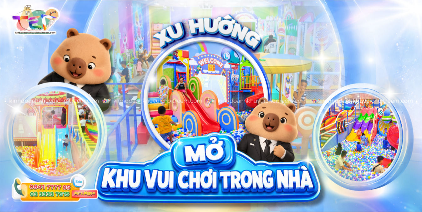 Banner Mở khu vui chơi trong nhà