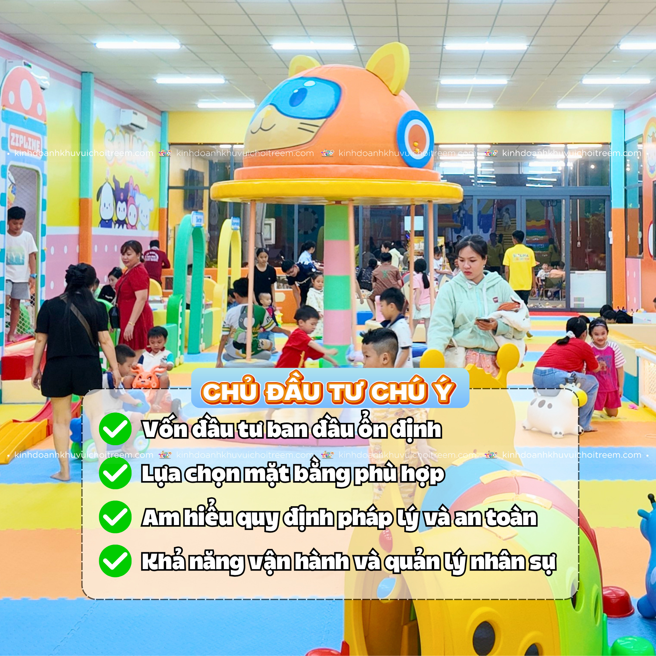 Những lưu ý cho chủ đầu tư khi mở khu vui chơi trong nhà