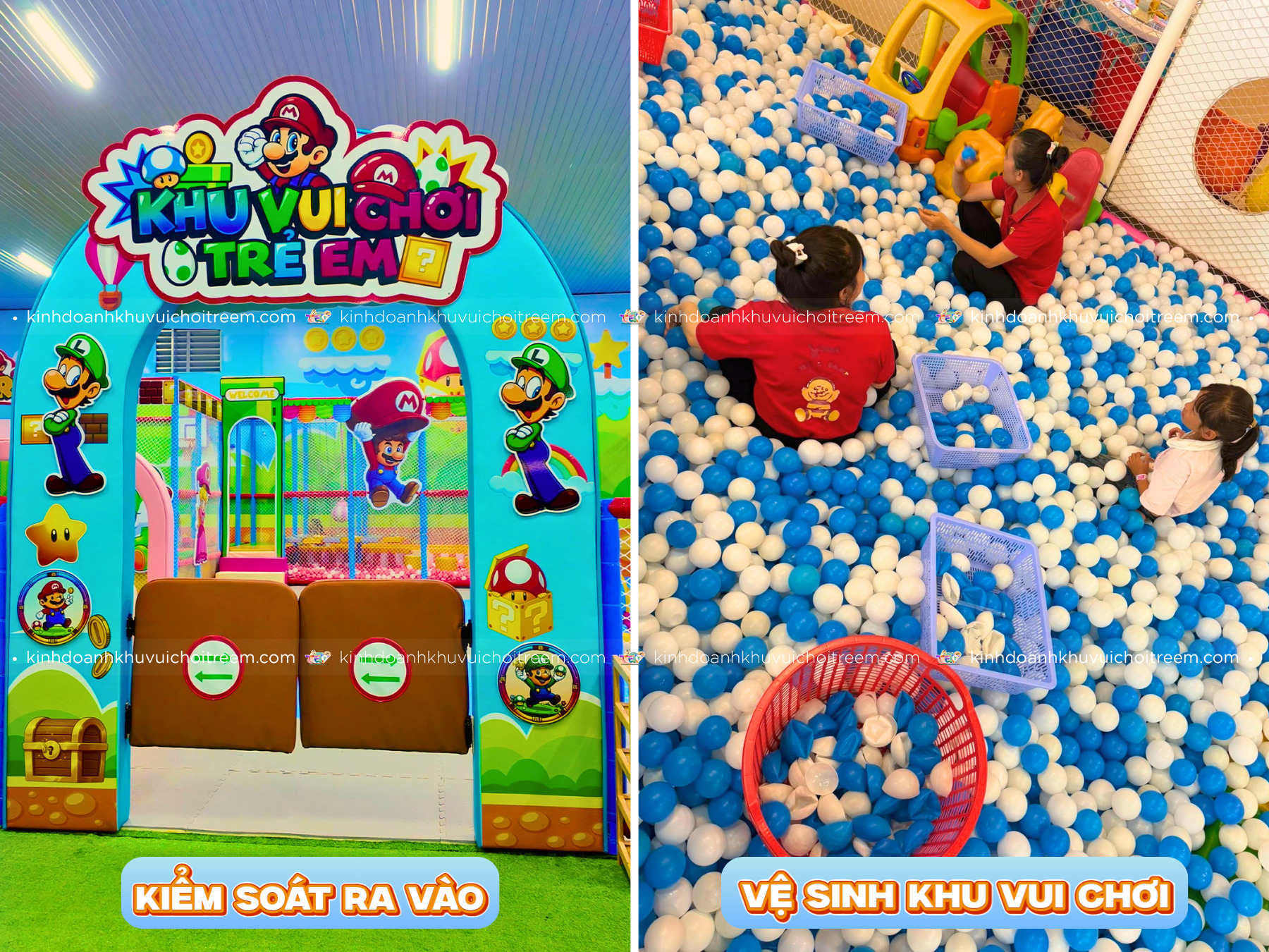 Mở khu vui chơi trong nhà giúp chủ động kiểm soát vận hành