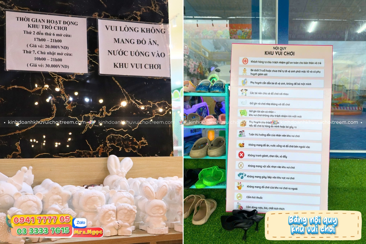 Bảng nội quy khu vui chơi - Khách nên biết trước khi mua vé.jpg